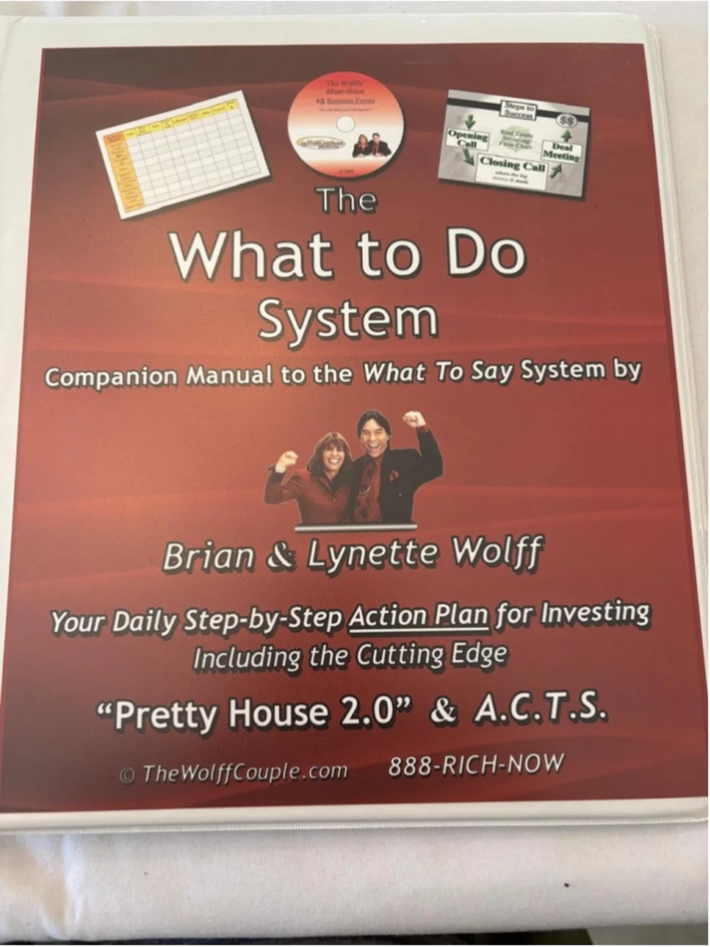 The Wolff Couple Real Estate Investing Training System Binders #E60